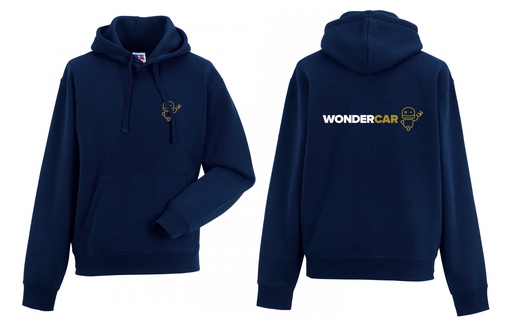 [WONDER-V1-RU265M] Sweatshirt avec capuche bleu